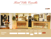 Tablet Screenshot of hotelvillacamilla.it